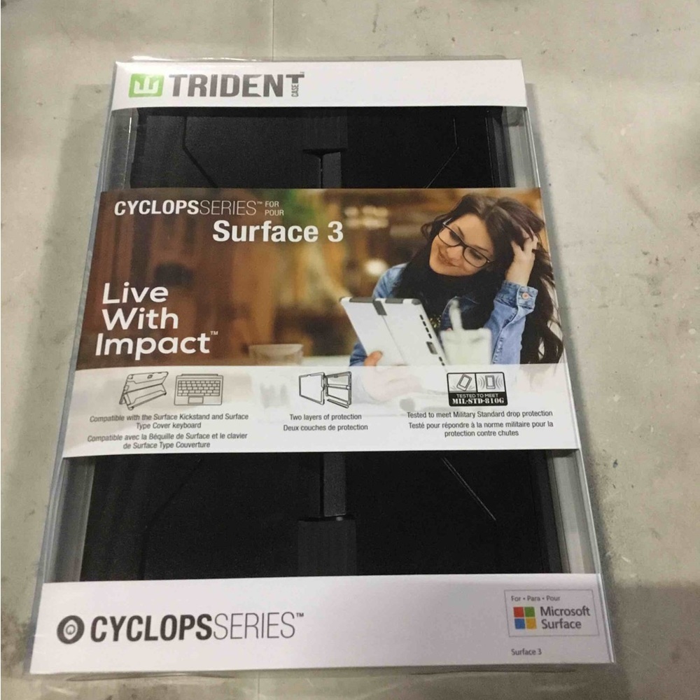 TRIDENT Cyclops Case for Microsoft Surface 3 - Black